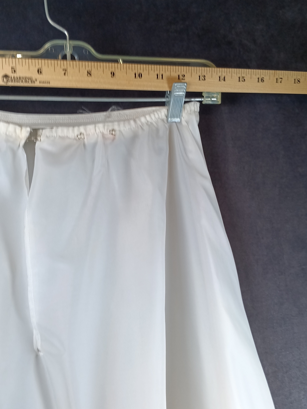 Crinoline Adjustable Size Classic White Tiered Petticoat Tulle Slip - Picture 2 of 7